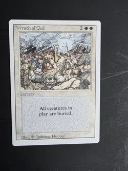 MTG Magic the Gathering Wrath Of God Revised - Image 1