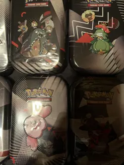 Pokemon Mini Tin Display Black Bolt and White Flare Sealed, 8 Tins - Image 3