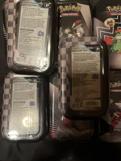Pokemon Mini Tin Display Black Bolt and White Flare Sealed, 8 Tins - Image 5