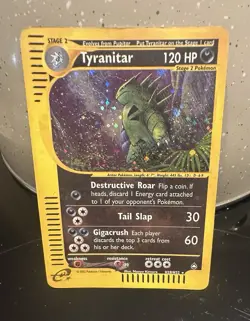 Tyranitar Aquapolis Holo Rare H28/H32 SWIRL 💎 Pokemon - Image 1