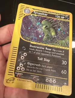 Tyranitar Aquapolis Holo Rare H28/H32 SWIRL 💎 Pokemon - Image 2