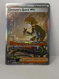 Clemonts Quick Wit 243/191 - Pokemon TCG Surging Sparks Special Illustration - Image 1