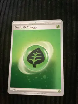 Basic Green Leaf Energy Cosmic Holo Foil 001 Pokemon 151 English NM SVE - Image 1