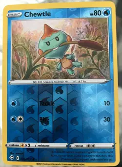 Pokemon - Chewtle 026/072 - Reverse Holo Rare - Shining Fates - Image 1