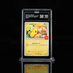 TAG 10 - Pikachu 020/M-P McDonald's Promo Pokemon Mega Japanese 2025 Gem Mint - Image 3