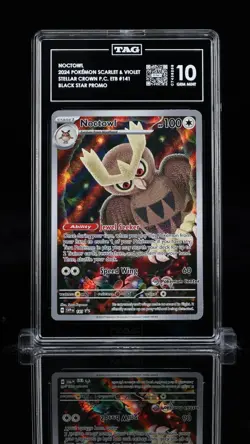 TAG 10 - Noctowl 141 SVP Pokemon Center STAMPED Promo - Stellar Crown PC ETB - Image 1