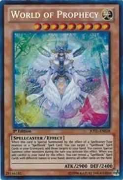 World of Prophecy - JOTL-EN028 - Secret Rare 1st Edition Yugioh - Image 1