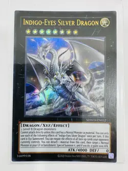 Yugioh Indigo-Eyes Silver Dragon SDWD-EN032 Ultra Rare 1st Ed Near Mint - Image 1