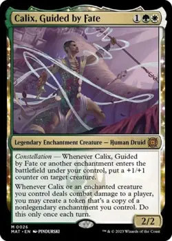 MTG English Calix, Guided by Fate NM Foil March of the Machine: The Aftermath - Image 1
