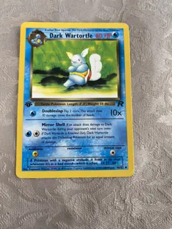 Dark Wartortle Team Rocket 1st Ed.Uncommon 46/82 WOTC Vintage Pokemon card 2000 - Image 3