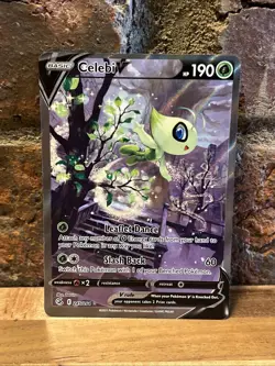 Pokemon TCG SWSH Fusion Strike Celebi v Alt Art Holo Ultra Rare Card 245/264 - Image 1