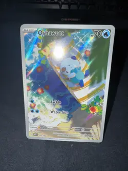 Pokemon TCG White Flare Oshawott Illustration Rare Card 105/086 - Image 1