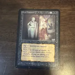 Royal Assassin Unlimited Black Rare MP MAGIC MTG CARD Vintage 1994 - Image 1