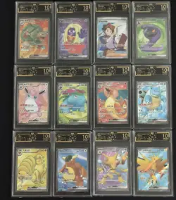 12 Lot OCD 10 Pokemon Chinese Card 151 SR Holo Charizard SQ Graded A2 - Image 1