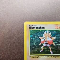 Hitmonchan 007/102 Pokemon Base Set Holo Rare Card - HP (no creases) - Image 2