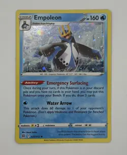 Empoleon 37/172 - Brilliant Stars Cosmos Holo Rare - Pokemon TCG Card - 2022 NM - Image 1