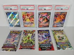 PSA 10 Pokemon Graded Card + SWSH & S&V Booster Packs (2) - Amazing Gift - Image 2