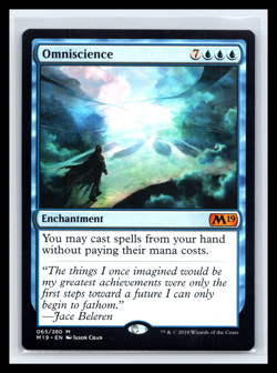 MTG Omniscience #65 Core Set 2019 Regular Mythic Rare Magic Card TCG CCG NM - Image 1