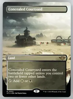 Concealed Courtyard (Borderless) Outlaws of Thunder Junction Foil - Image 1