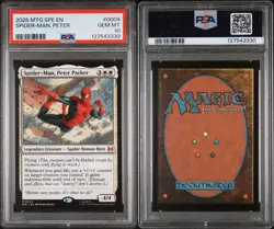 2025 MTG MARVEL'S SPIDER-MAN ETERNAL #0004 SPIDER-MAN, PETER PARKER PSA 10 GEM - Image 3