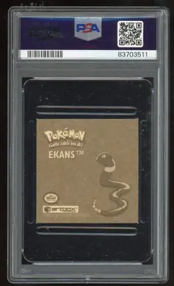 1999 Pokemon Stickers Ekans #G13 Series 1 Rare Gold PSA 10 - Image 2