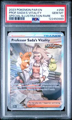 2023 POKEMON PAR EN-PARADOX RIFT #256 PROFESSOR SADA'S VITALITY PSA 10 - Image 1