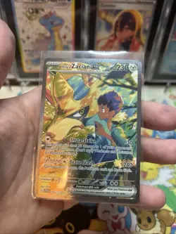 Pokemon Hop's Zacian ex 186/159 Journey Together SIR Near Mint NM - Image 2
