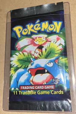 1999 Pokemon 1st Edition Base Set Venusaur Booster Pack - Image 1