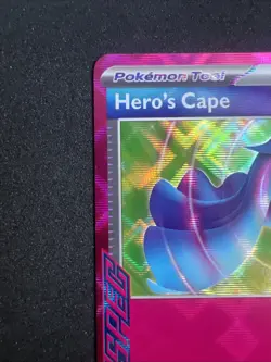 Pokemon TCG Hero's Cape 152/162 Temporal Forces Ace Spec Rare Holo Near Mint - Image 2