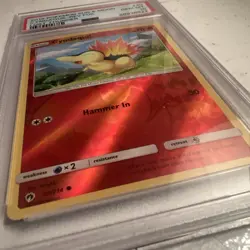 2018 Pokemon Sun & Moon Lost Thunder Cyndaquil #40 Reverse Foil PSA 10 Gem POP 3 - Image 2