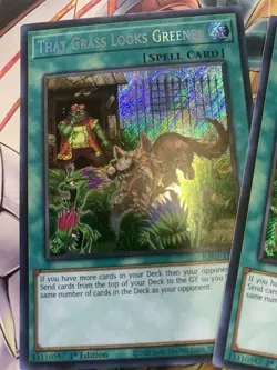 3x That Grass Looks Greener 1st Edition Secret Rare RA03-EN063 Yu-Gi-Oh! - Image 2