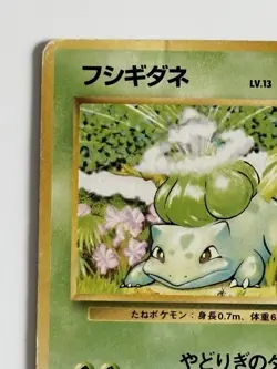 Bulbasaur No. 001 old back Japanese Base Set Common Japanese pokemon card - Image 2