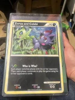 Zorua and Celebi Black and White 2011 Promo jumbo card Pokemon NM-M - Image 1