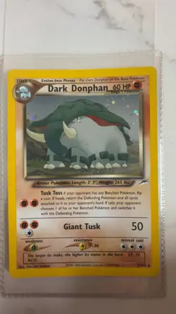 Dark Donphan Neo Destiny Holo Card 3/105 Unlimited Edition Lp Condition - Image 1