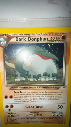 Dark Donphan Neo Destiny Holo Card 3/105 Unlimited Edition Lp Condition - Image 2