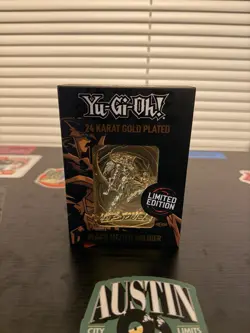 Yu-Gi-Oh! Limited Edition 24k Gold Plated Black Luster Soldier Metal Card - Image 3