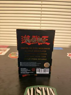 Yu-Gi-Oh! Limited Edition 24k Gold Plated Black Luster Soldier Metal Card - Image 4