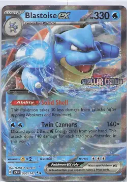 Blastoise ex (Stellar Crown Stamp) Double Rare Miscellaneous Cards & Products 03 - Image 1