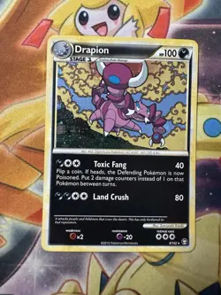 Drapion 4/102 - HGSS Triumphant - Holo Rare Pokemon Card NM - Image 1
