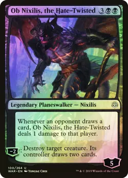 Ob Nixilis, the Hate-Twisted (NM) Foil #100 War of the Spark Magic card MTG - Image 1