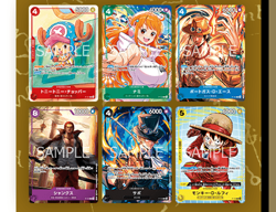 One Piece Card Promo Set Luffy Chopper Nami Ace Shanks Sabo McDonald's Happy - Image 1