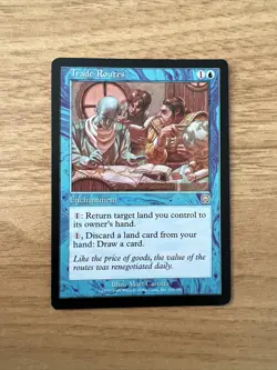 Magic: The Gathering MTG - Rare Trade Routes Card - Mercadian Masques - LP - Image 1