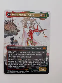 Terra Magical Adept Borderless Final Fantasy Magic the Gathering Card #323 - Image 1