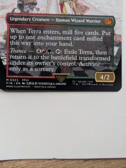 Terra Magical Adept Borderless Final Fantasy Magic the Gathering Card #323 - Image 3