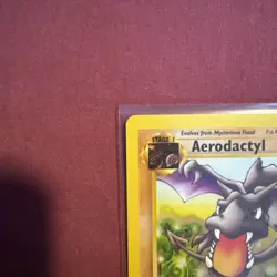 NM Pokemon Aerodactyl Card fossil Set 16/62 WOTC Non-Holo Unlimited - Image 2