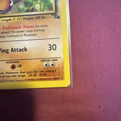 NM Pokemon Aerodactyl Card fossil Set 16/62 WOTC Non-Holo Unlimited - Image 4