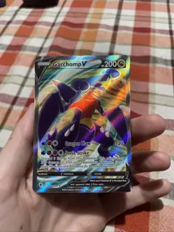 Pokemon Swsh10 Garchomp v Full Art Rare Holo Card 178/189 Astral Radiance - Image 1