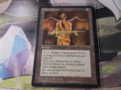 1994 Magic The Gathering Fallen Empires Zelyon Sword LP - Image 1