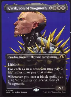 K'rrik, Son of Yawgmoth - 365 Borderless not foil MTG MH3 - Image 1