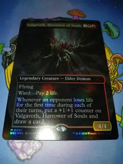 1x Foil Valgavoth, Harrower of Souls (Borderless) - Commander: Duskmourn - Image 1